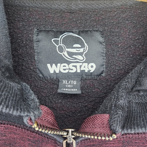 WEST 49 Boys Front Zip Hoodie- XLarge - Picture 3 of 3